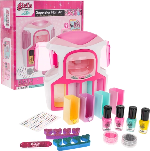 Kit de vernis à ongles pour enfants 6+ avec séchoir interactif et accessoires