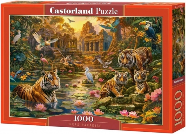 Puzzle 1000 pieces CASTORLAND Tigers Paradise
