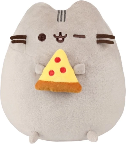 PUSHEEN plush with pizza slice 24 cm