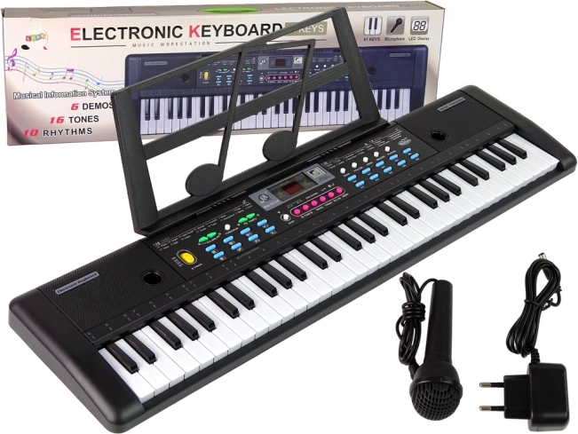 Clavier MQ-6112 Support de microphone pour partitions 61 touches