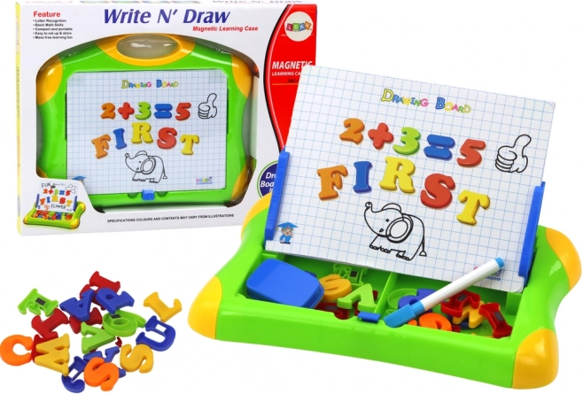Magnetic Educational Board with Letters and Numbers