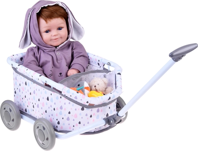 Soft fabric basket with handy storage space