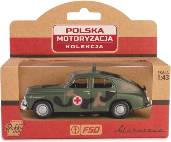 Vozidlo PRL Warszawa M20 Vojenské sanitné vozidlo