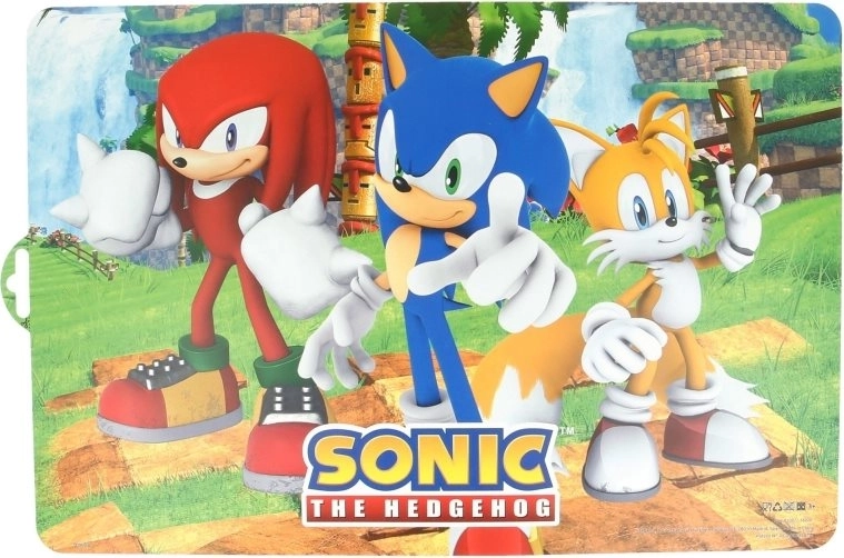 set de table avec motif SONIC le hérisson