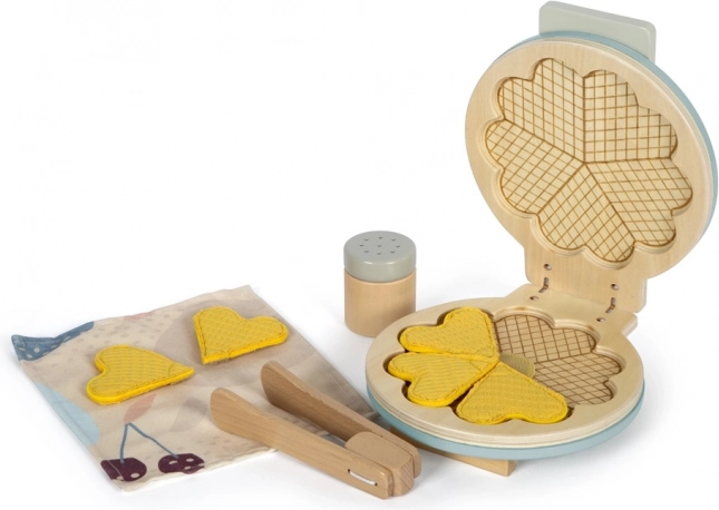 Wooden waffle maker set with accessories Tasty