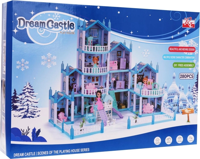 Téli villa babáknak kiegészítőkkel