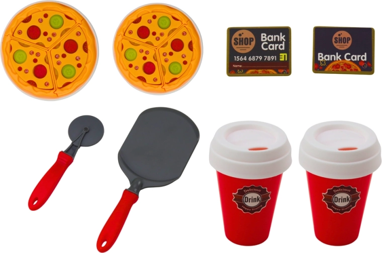 Pec na pizzu a barevné toppingy