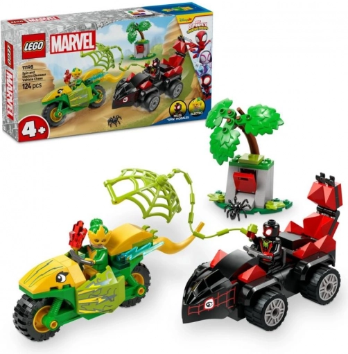 LEGO SPIDEY and His Amazing Friends: Spin and Electro Dino Chase (4+, 124 pieces)