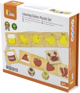 Jeu éducatif en bois Assortir et harmoniser les couleurs et les formes