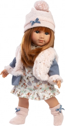 Realistična lutka s mekanim platnenim tijelom 35 cm Llorens NICOLE