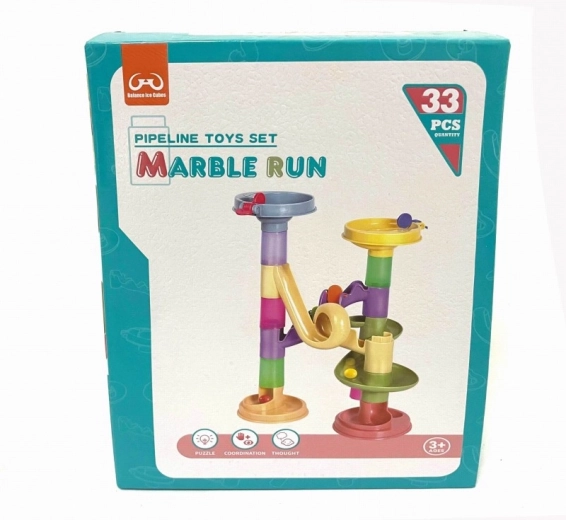 Marble Run for Kids, 33 Pieces