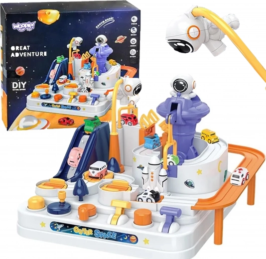 Woopie interactive space track with obstacles – astronaut adventure