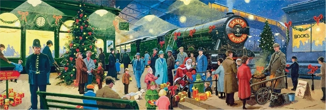 Clementoni panoramic puzzle Christmas collection: Santa, 1000 pieces