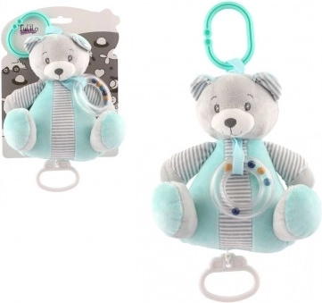 Wind-up plush teddy bear with soothing melody
