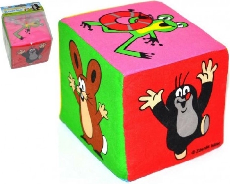Tekstilna kocka Krtek 10 cm