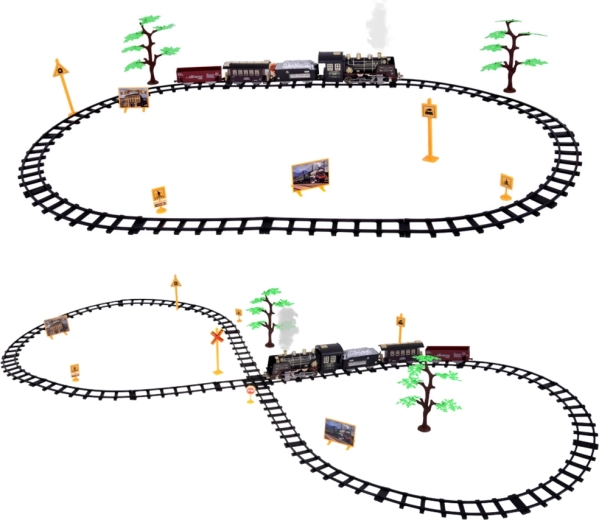 Two track configurations for flexible fun
