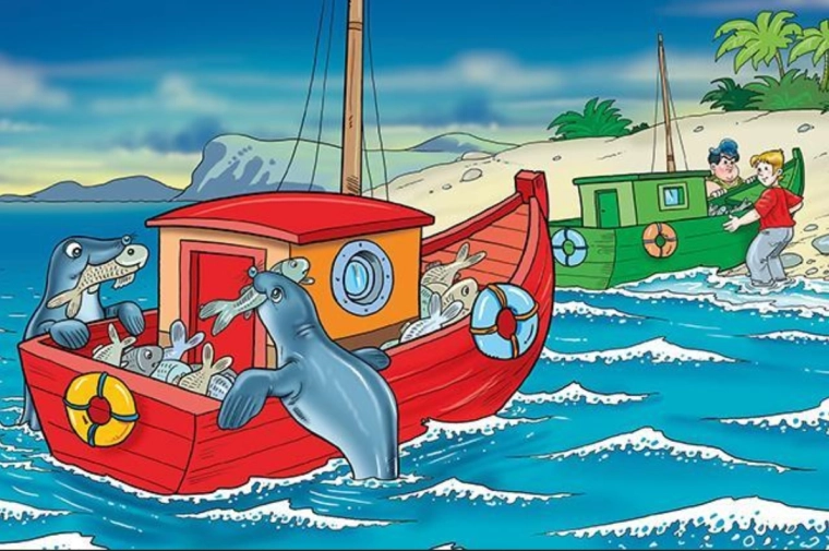 Wooden Puzzle Happy Seals