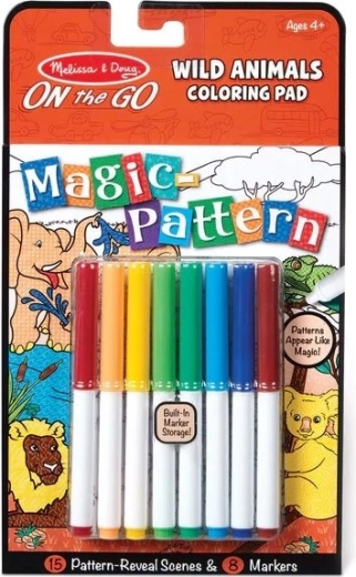 Melissa & Doug varázsszínező – vadállatok