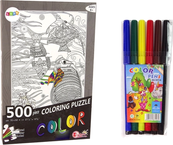 500 darabos Színezhető Puzzle Óceáni Halak