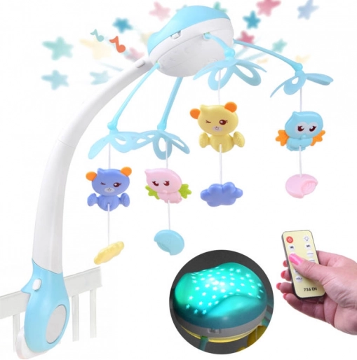 Baby crib mobile with projector and remote control – Projector