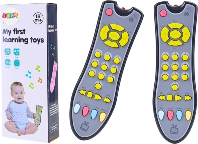 Interactive TV Remote for Toddlers Educational Light and Sound