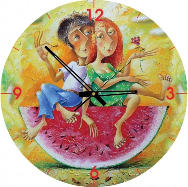 Puzzle Clock - We Love Red (570 pieces)