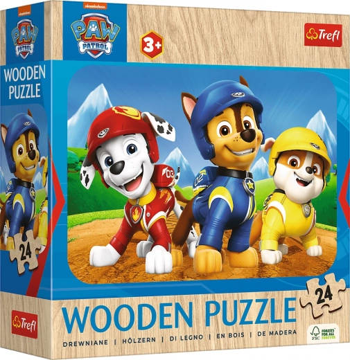Wooden Puzzle 24 Pieces Paw Patrol