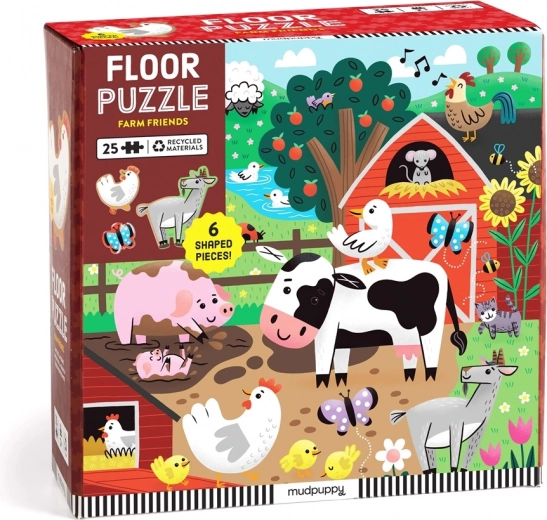 Mudpuppy Floor Puzzle Farm Friends