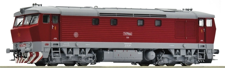 Dieselová lokomotiva T 478 1184 Bardotka ČSD