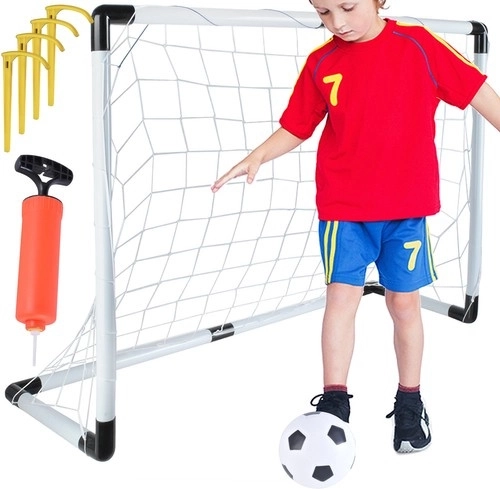 Kids’ soccer goal with ball and pump