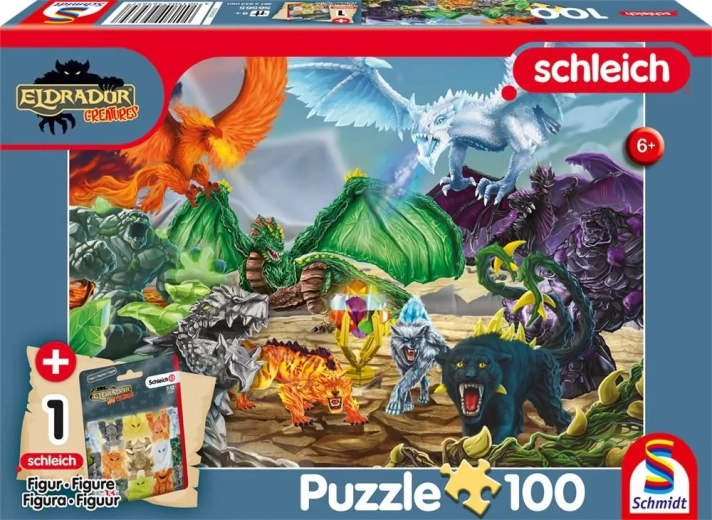 Puzzle Eldrador: Battle for the Super Crystal 100 Pieces with Figurine