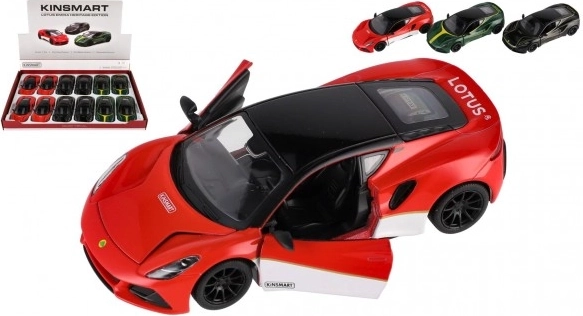 kovový model auta kinsmart lotus emira 1:38 na spätné natiahnutie