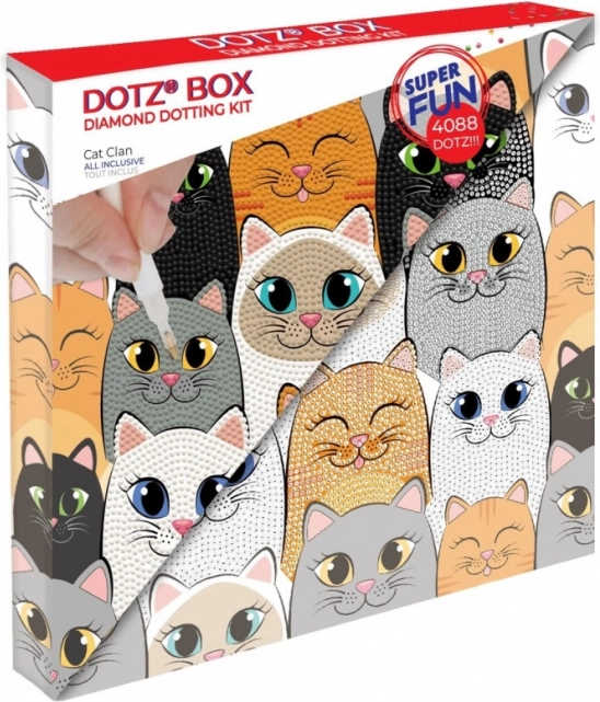 Diamond Dotz Kit - Cat Clan