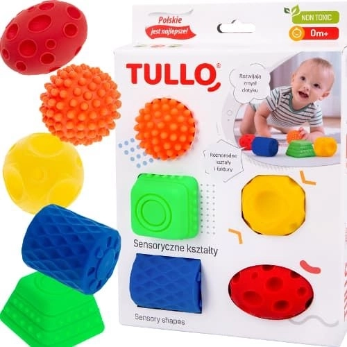 Sensoryczne kształty 5 szt. - Tullo