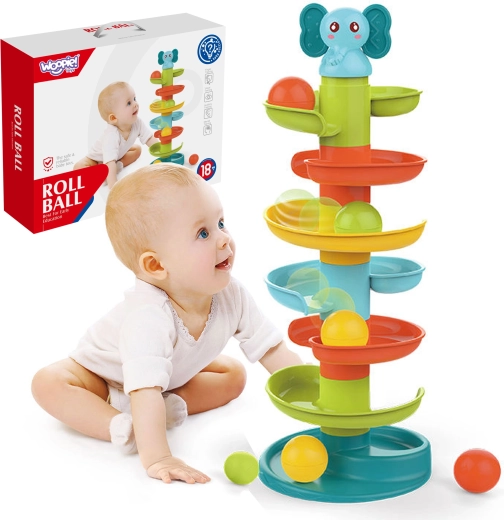 WOOPIE Baby Kulodrom Spirál torony