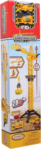 Žerjav z 2 gradbenimi vozili 57 cm