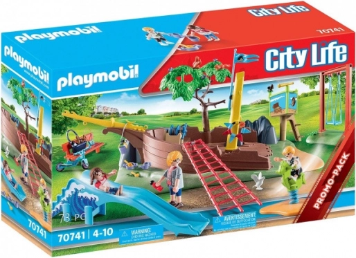 Playmobil City Life children's playground with large shipwreck