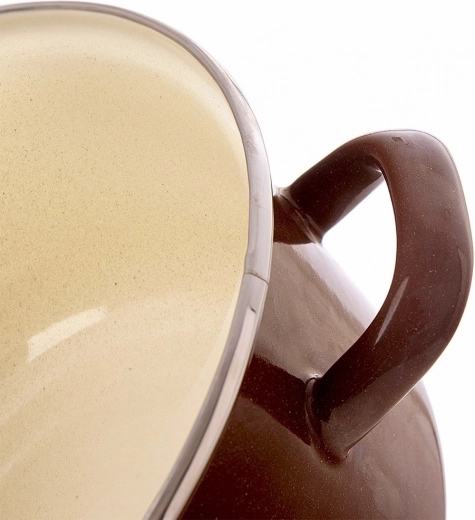 Durable enamel and stainless rim