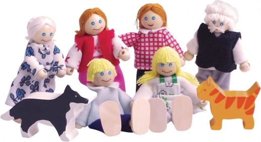 Set družine za hišico Bigjigs Toys