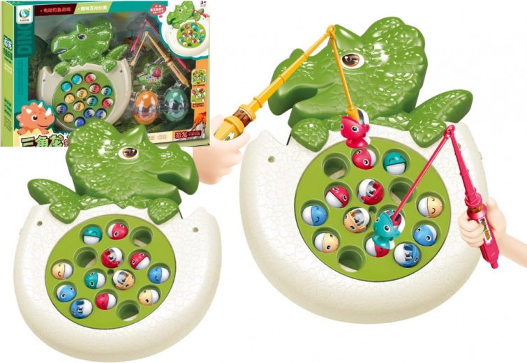 Fishing Game with Rods and Lights – Dinosaur