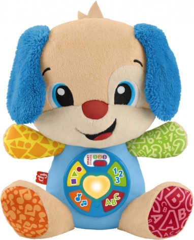 Interactive plush puppy Learn & Laugh! – multilingual FISHER‑PRICE