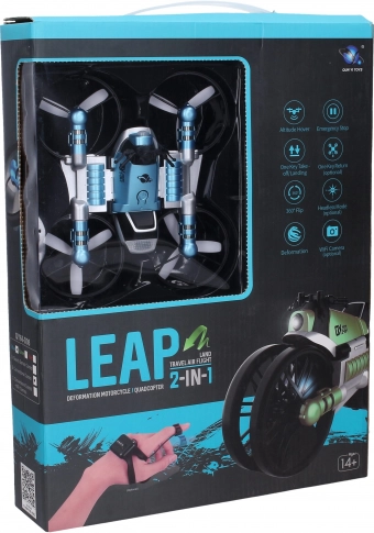 2-in-1 Drone–Motorbike RC remote control 17 × 15 cm