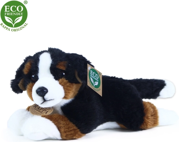 Plüss berni pásztorkutya fekvő 23 cm, környezetbarát (ECO friendly)