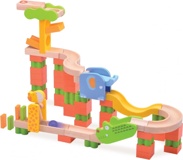 Wonderworld Wooden Marble Track Safari