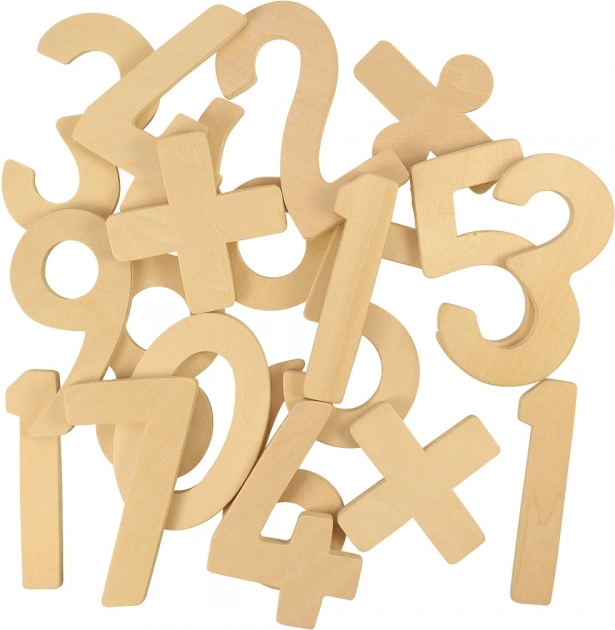 Bigjigs Toys Chiffres et symboles arithmétiques en bois pour enfants