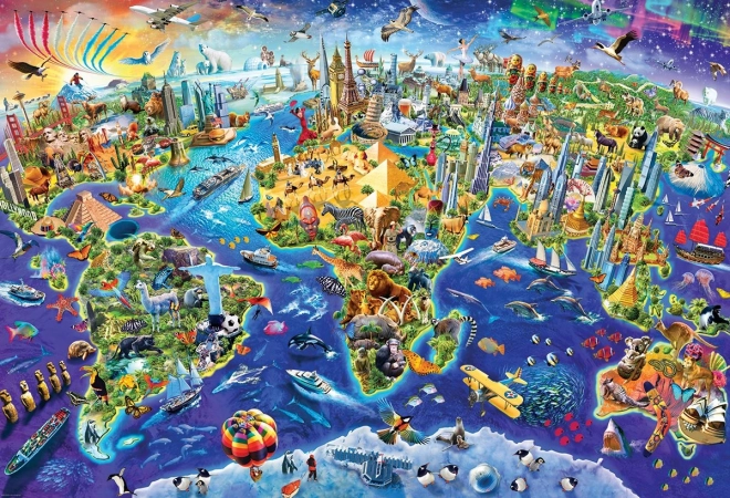 Puzzle Crazy World 2000 Pieces EUROGRAPHICS
