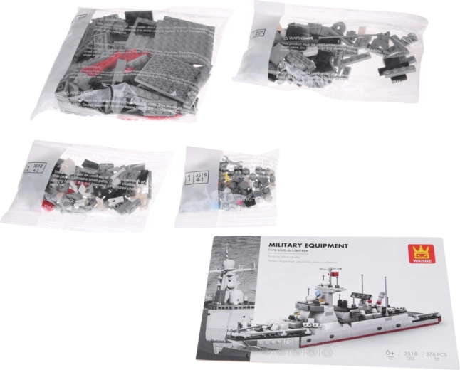 376 precise pieces made of durable ABS