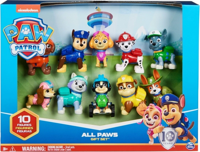 Ensemble de figurines Paw Patrol - Tous les chiots à bord