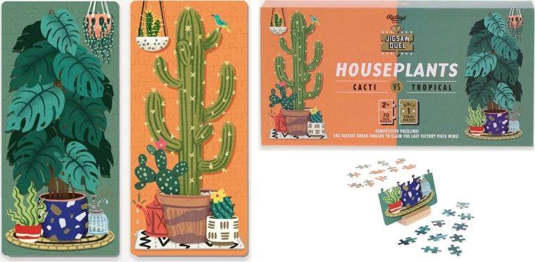 Puzzle Duel Houseplants: Cacti vs. Tropicals 2×70 pieces
