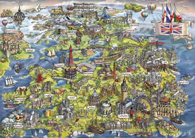 Puzzle Wonderful Britain 1000 pieces